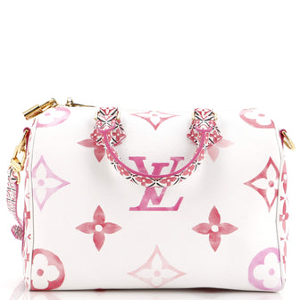 Louis Vuitton Speedy Bandouliere Bag By The Pool Monogram Watercolor Giant 25