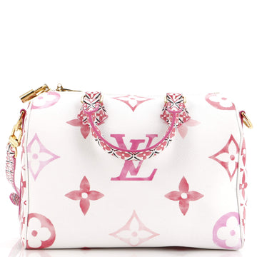 Louis Vuitton Speedy Bandouliere Bag By The Pool Monogram Watercolor Giant 25