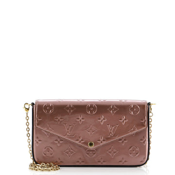 Louis Vuitton Felicie Pochette Limited Edition Metallic Monogram Vernis