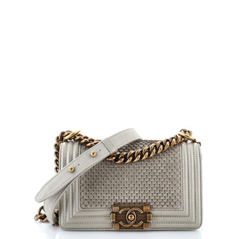Chanel Boy Flap Bag Scaled Lambskin Small