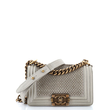 Chanel Boy Flap Bag Scaled Lambskin Small