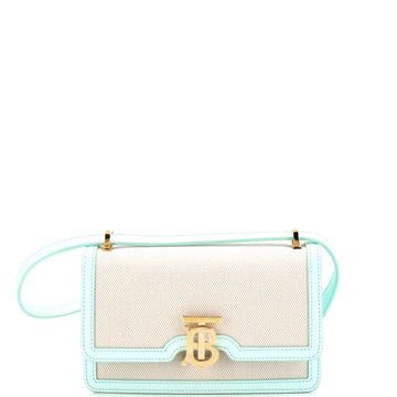 Burberry TB Flap Bag Canvas Small