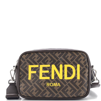 Fendi Logo Camera Case Bag Zucca Coated Canvas Medium