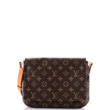 Louis Vuitton Musette Tango Handbag Monogram Canvas