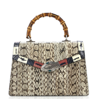 Gucci Lilith Top Handle Bag Snakeskin Medium
