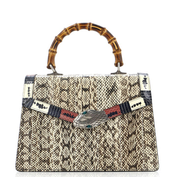 Gucci Lilith Top Handle Bag Snakeskin Medium