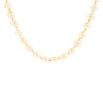 Tiffany & Co. Signature Pearl Strand Necklace Cultured Pearls with 18K Yellow Gold 6-6.5mm