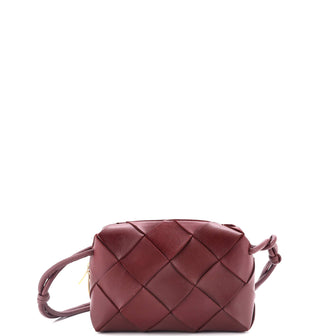 Bottega Veneta Cassette Camera Crossbody Bag Maxi Intrecciato Leather Small