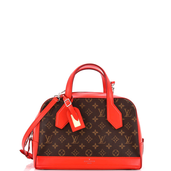 LOUIS VUITTON Dora PM モノグラム レッド ハンドバッグ Louis Vuitton Dora Handbag Monogram Canvas and Calfskin PM Red 3110333