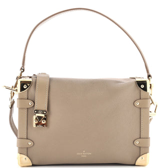 Louis Vuitton Side Trunk Handbag Taurillon Leather MM