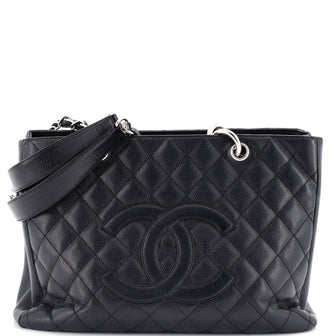 Chanel Grand Shopping Tote Quilted Caviar