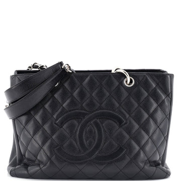 Chanel Grand Shopping Tote Quilted Caviar