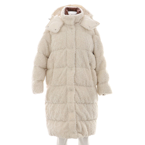 モンクレール　Moncler Hainardia NWT Moncler Hainardia Faux-Fur Removable Hood Long Teddy