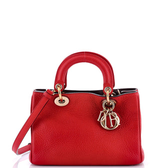 Christian Dior Diorissimo Tote Pebbled Leather Mini