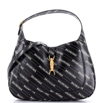 Gucci x Balenciaga The Hacker Project Jackie 1961 Hobo Printed Leather Medium
