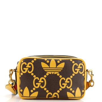 Gucci x adidas Shoulder Bag GG Embossed Leather Small