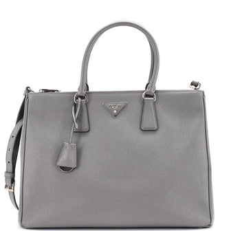 Prada Galleria Double Zip Tote Saffiano Leather Medium