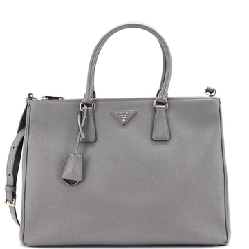 Prada Galleria Double Zip Tote Saffiano Leather Medium