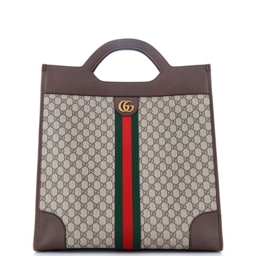 Gucci Ophidia Cut Out Handle Tote GG Coated Canvas Large