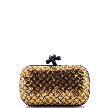 Bottega Veneta Box Knot Clutch Sequins Small