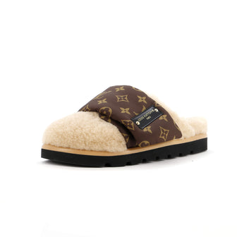 Louis Vuitton Women's Pillow Comfort Mules Nylon with Shearling
