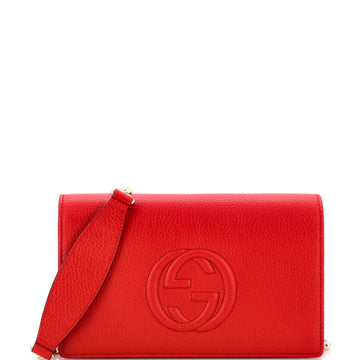Gucci Soho Wallet on Chain (Outlet) Leather