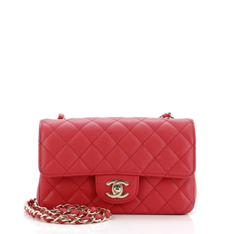 Chanel Classic Single Flap Bag Quilted Caviar Mini