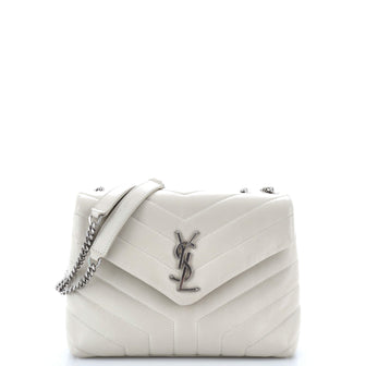 Saint Laurent Loulou Shoulder Bag Matelasse Chevron Leather Small