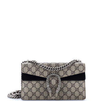 Gucci Dionysus Bag GG Coated Canvas with Crystal Embellished Metal Small