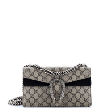 Gucci Dionysus Bag GG Coated Canvas with Crystal Embellished Metal Small