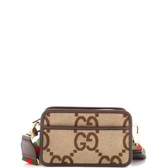 Gucci Camera Bag Jumbo GG Canvas Mini