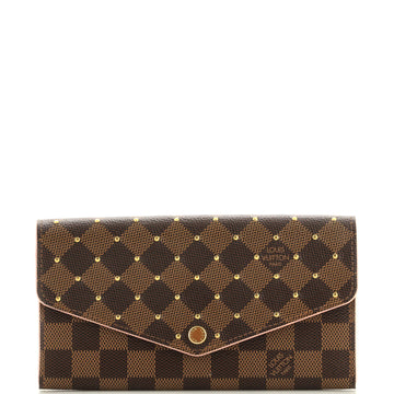 Louis Vuitton Sarah Wallet NM Studded Damier