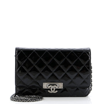 Chanel Golden Class Wallet on Chain Quilted Patent