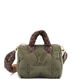 Louis Vuitton Speedy Bandouliere Bag Monogram Quilted Econyl Nylon 25