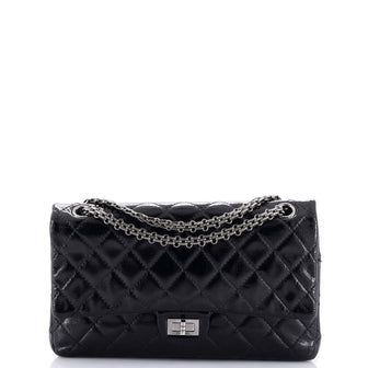 Chanel Reissue 2.55 Flap Bag Quilted Patent Caviar 226