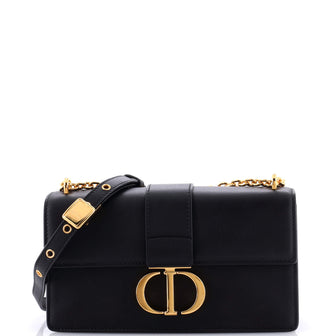 Christian Dior 30 Montaigne Chain Flap Bag Leather East West
