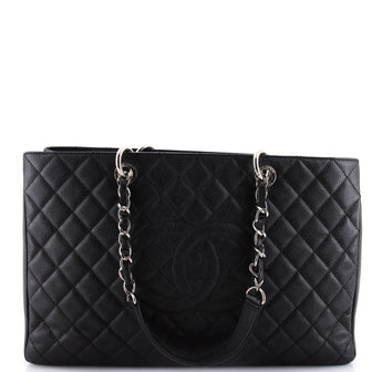 Chanel Grand Shopping Tote Quilted Caviar XL