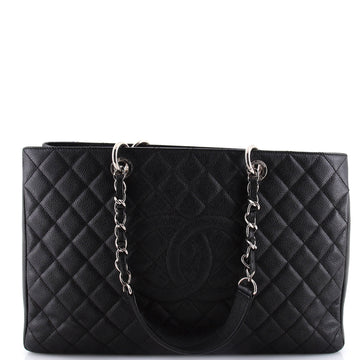 Chanel Grand Shopping Tote Quilted Caviar XL