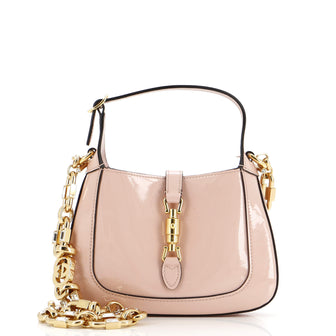 Gucci Jackie 1961 Chain Hobo Patent Mini
