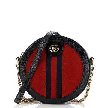 Gucci Ophidia Round Shoulder Bag Suede Mini