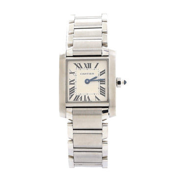 Cartier Tank Francaise Quartz Watch Stainless Steel 20