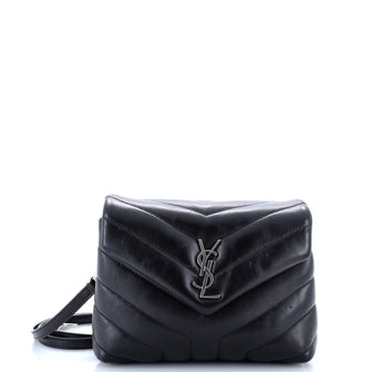 Saint Laurent Loulou Shoulder Bag Matelasse Chevron Leather Toy