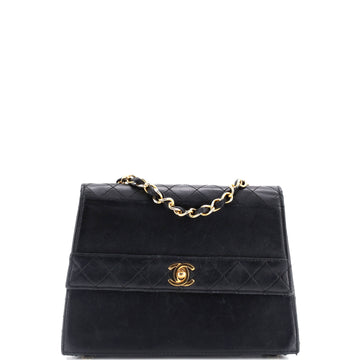 Chanel Vintage Trapezoid CC Flap Bag Lambskin Small