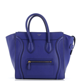Celine Luggage Bag Grainy Leather Mini