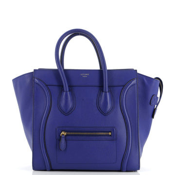 Celine Luggage Bag Grainy Leather Mini