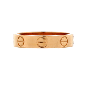 Cartier Love Wedding Band Ring 18K Rose Gold