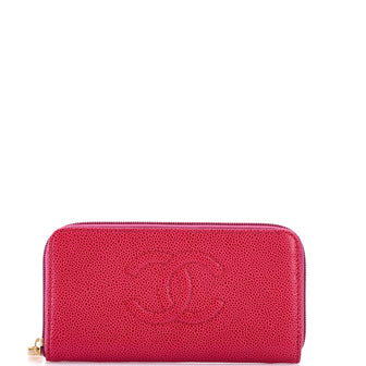 Chanel Timeless CC Zipped Wallet Caviar Long