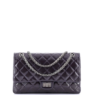 Chanel Reissue 2.55 Flap Bag Quilted Crinkled Patent 225