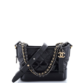 Chanel Gabrielle Hobo Quilted Goatskin and Patent Small