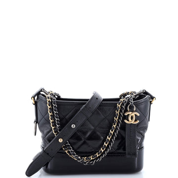 Chanel Gabrielle Hobo Quilted Goatskin and Patent Small